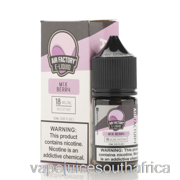 Vape Juice South Africa Mix Berry - Air Factory Salts Eliquids - 30Ml 36Mg